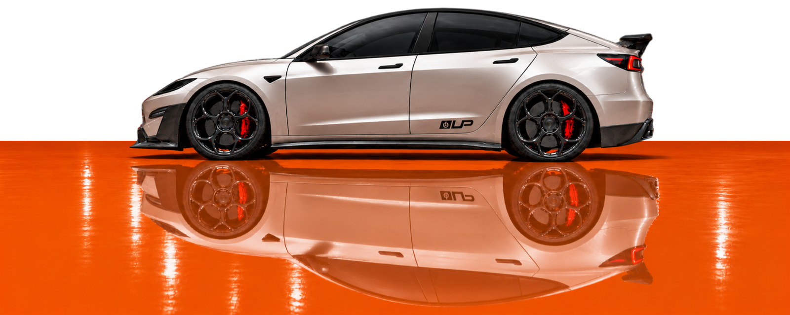 auto deportivo horizontal gris