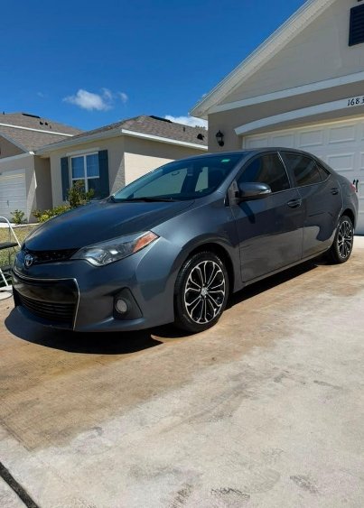 auto gris azul toyota tipo sport