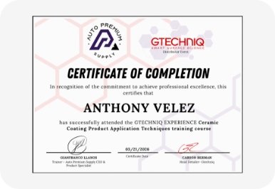 certificado ceramic coating
