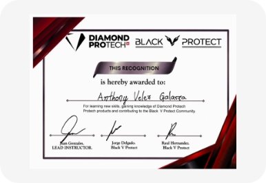 certificado diamond protech